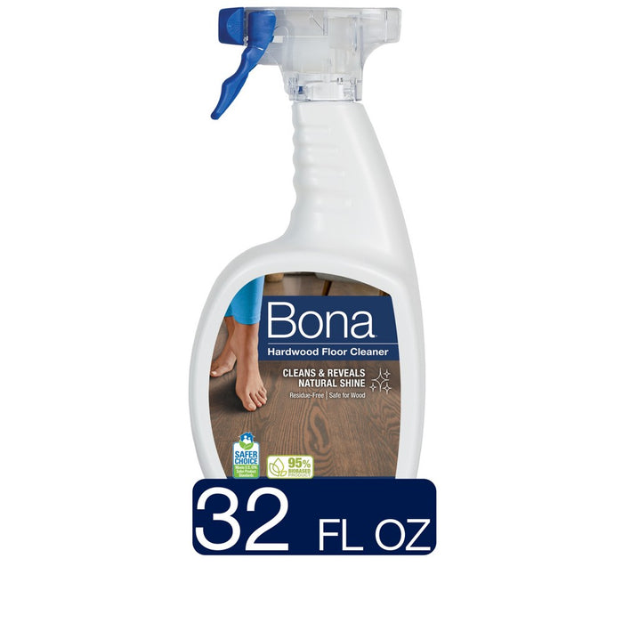 Bona Cleaning Products Wood Cleaner Spray + Mop Multi Purpose Floor Cleaner - Unscented - 32oz
