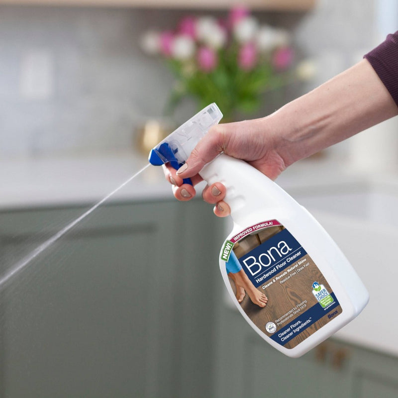 Bona Cleaning Products Wood Cleaner Spray + Mop Multi Purpose Floor Cleaner - Unscented - 32oz