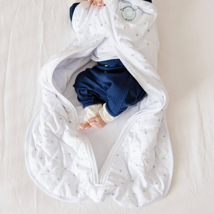 Dreamland Baby Weighted Swaddle Wrap - White