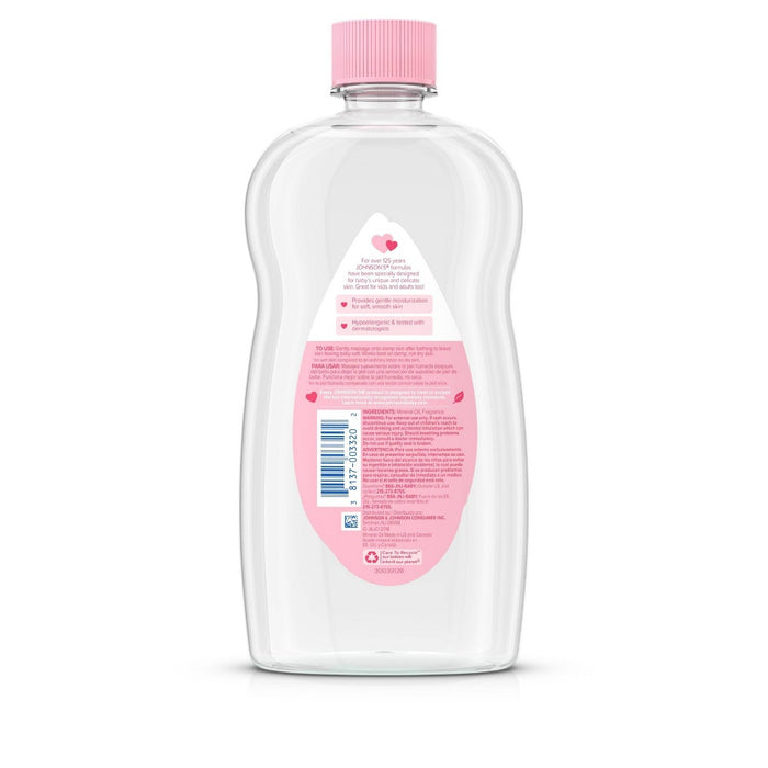 Johnson's Baby Oil Original Mineral - 20oz