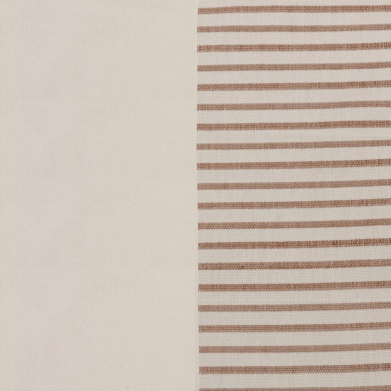 1pc 50"x84" Blackout Woven Stripe Border Window Curtain Panel Brown - Threshold™