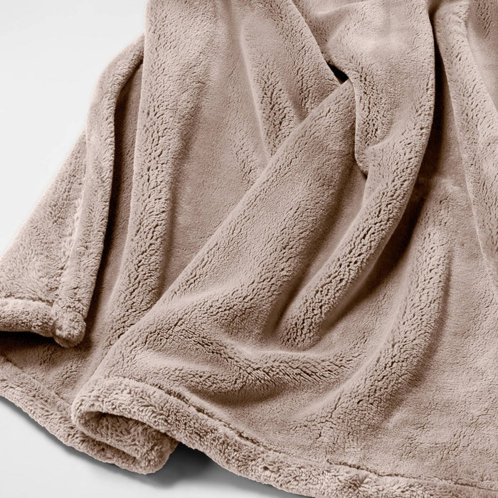 Oversized Primalush Throw Blanket Light Taupe - Threshold™