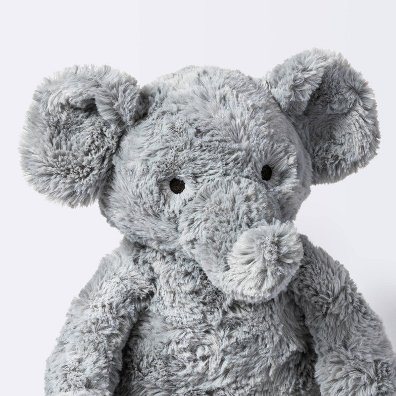 Elephant Plush Animal with Mini Plush - Gray - 2pk - Cloud Island™