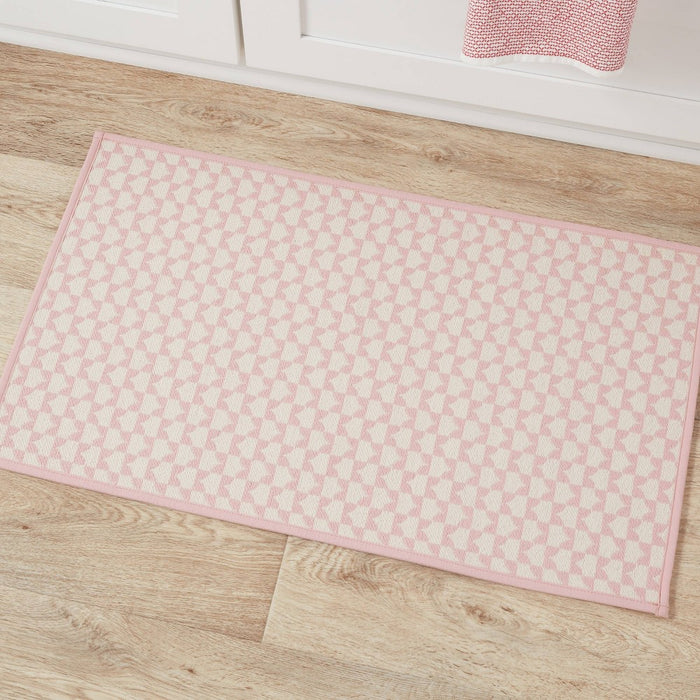 34" x 20" Geo Kitchen Rug Pink - Threshold™