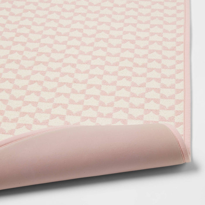 34" x 20" Geo Kitchen Rug Pink - Threshold™