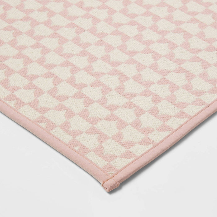 34" x 20" Geo Kitchen Rug Pink - Threshold™