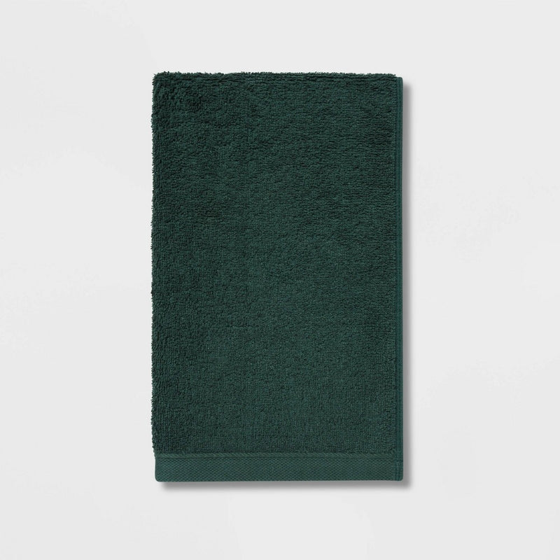 4pk Antimicrobial Bath Towel/Hand Towel Set Dark Green - Room Essentials™