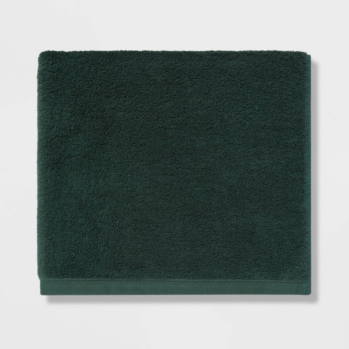 4pk Antimicrobial Bath Towel/Hand Towel Set Dark Green - Room Essentials™