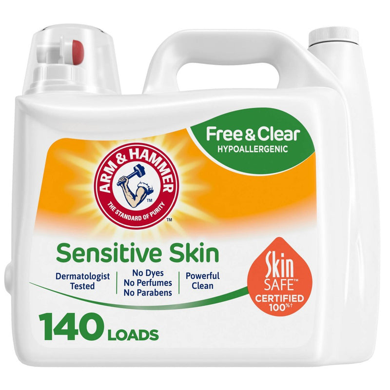 Arm & Hammer Sensitive Liquid Laundry Detergent - Free & Clear - 189 fl oz