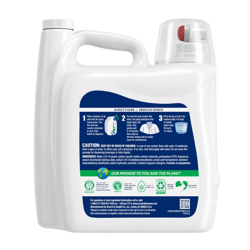 Arm & Hammer Sensitive Liquid Laundry Detergent - Free & Clear - 189 fl oz