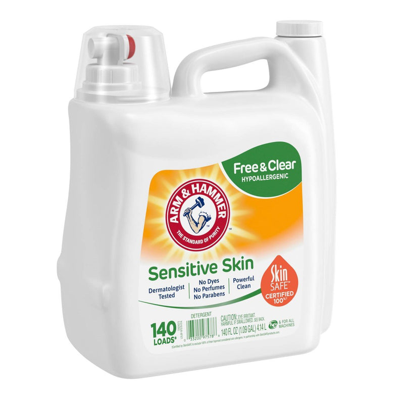 Arm & Hammer Sensitive Liquid Laundry Detergent - Free & Clear - 189 fl oz