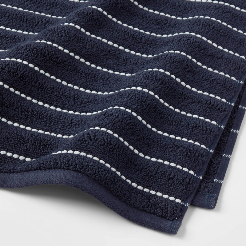 Performance Striped Bath Towel Navy - Threshold™