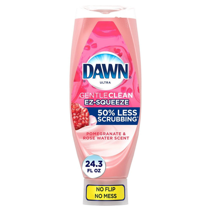 Dawn Gentle Clean EZ-Squeeze Dishwashing Liquid Dish Soap - Pomegranate & Rose Water - 24.3 fl oz