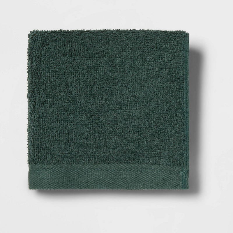 8pc Antimicrobial Washcloth Set Dark Green - Room Essentials™