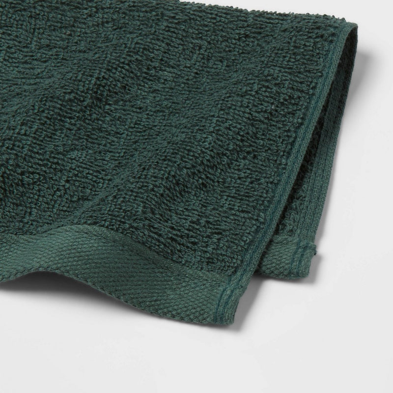 8pc Antimicrobial Washcloth Set Dark Green - Room Essentials™