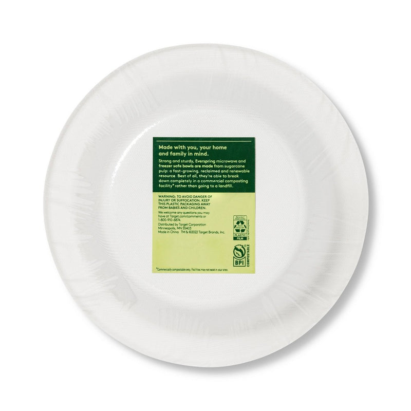 Disposable Bowl - White - 16oz/20ct - Everspring™