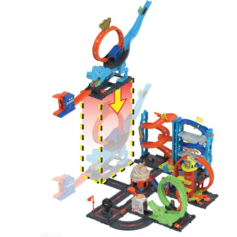 Hot Wheels City T-Rex Chomp Down TVD