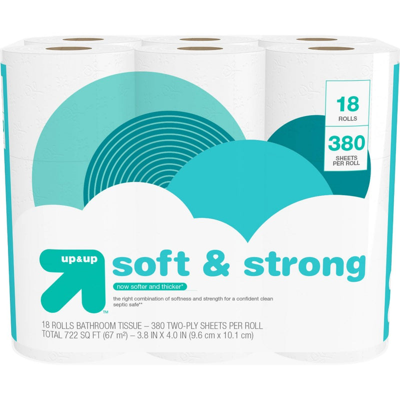 Soft & Strong Toilet Paper - 18 Mega Rolls - up & up™013100302271013100302271
