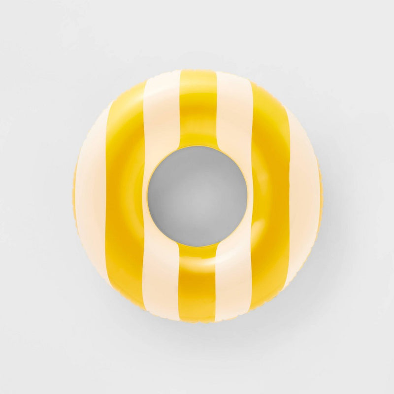 Kids' Pool Float Cabana Yellow Striped - Sun Squad™