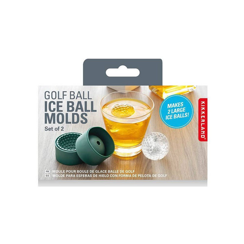 Set of 2 Golf Ball Ice Molds