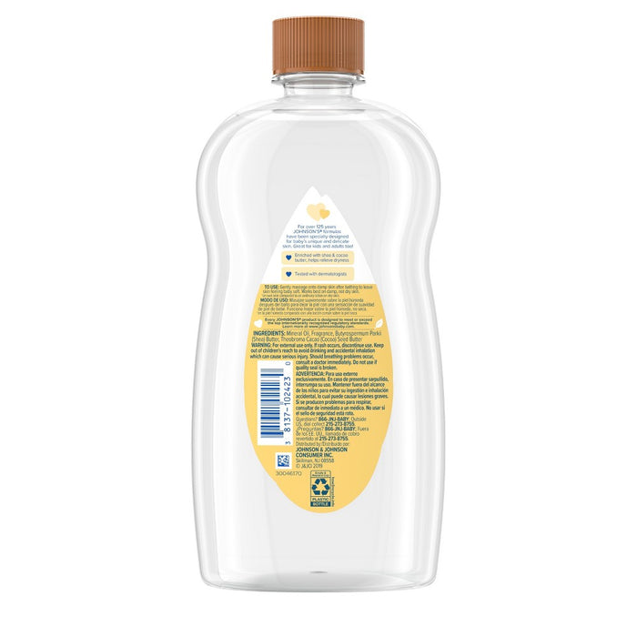 Johnson's Baby Shea and Cocoa Butter Body Oil - 20 fl oz
