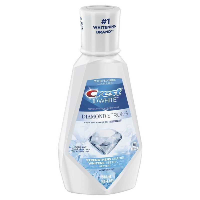 Crest 3D White Diamond Strong Wintermint Mouthwash - 1L