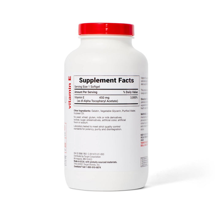 Vitamin E 1000IU Softgels - 200ct - up & up™ *BRAND NEW & SEALED* EXP: 08/2024