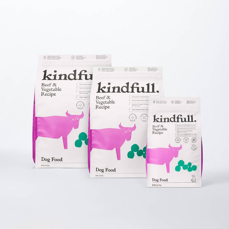 Beef and Vegetable Recipe Dry Dog Food - 23lbs - Kindfull™ (LOCAL PICKUP ONLY)