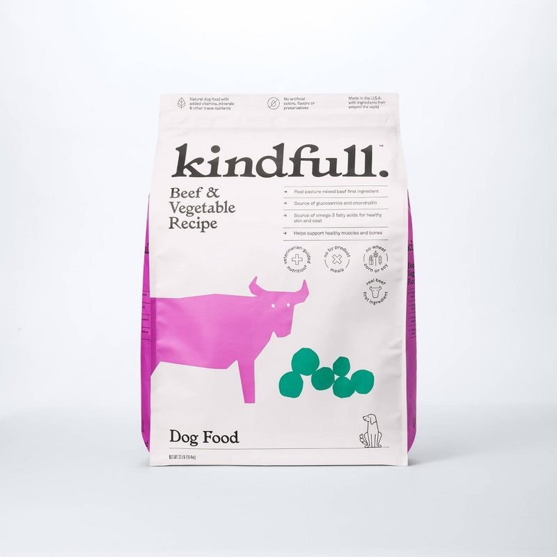 Beef and Vegetable Recipe Dry Dog Food - 23lbs - Kindfull™ (LOCAL PICKUP ONLY)