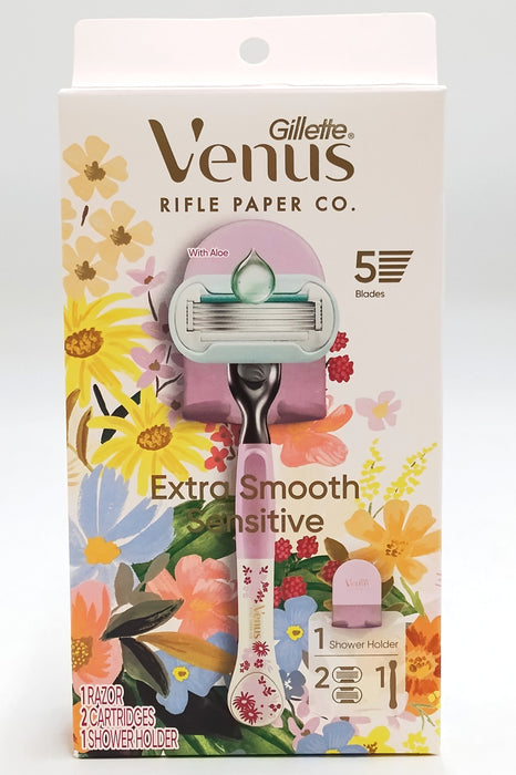 Rifle Paper Co. & Venus Deluxe Smooth Sensitive Razor (+ 2 Refills)