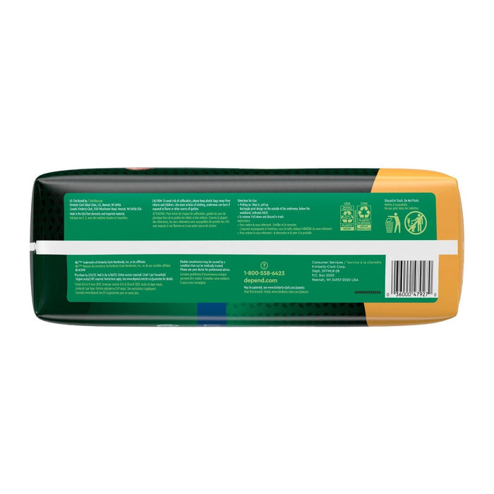 Depend FIT-FLEX Adult Incontinence Disposable Underwear for Men - Maximum Absorbency - L - Gray - 28ct