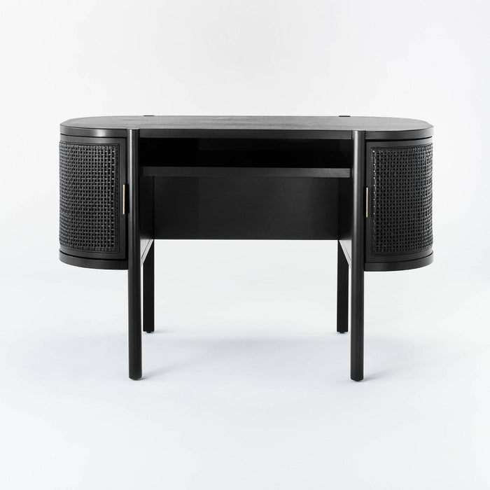 Portola Hills Caned Desk Black - Threshold™ designed with Studio McGee (LOCAL PICKUP ONLY)