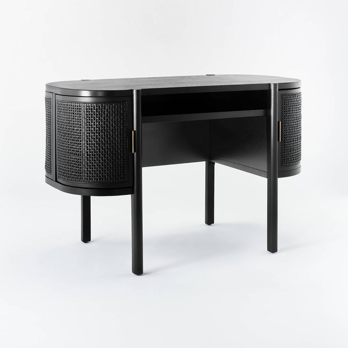 Portola Hills Caned Desk Black - Threshold™ designed with Studio McGee (LOCAL PICKUP ONLY)