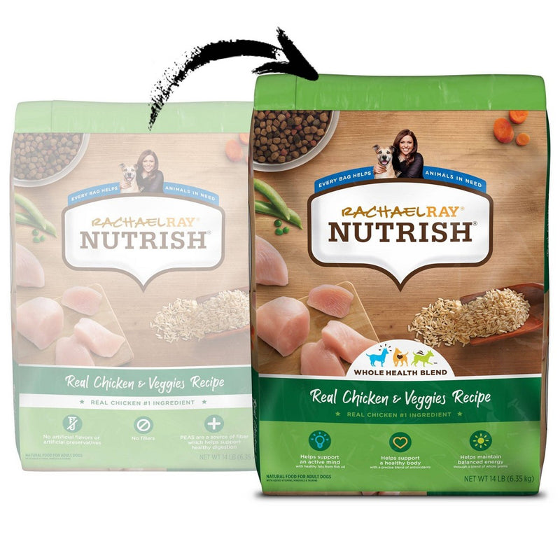 Rachael Ray Nutrish Real Chicken & Vegetable Recipe Super Premium Dry Dog Food - 14lbs
