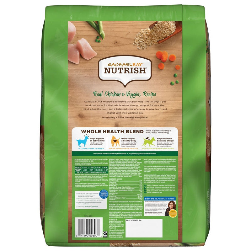 Rachael Ray Nutrish Real Chicken & Vegetable Recipe Super Premium Dry Dog Food - 14lbs