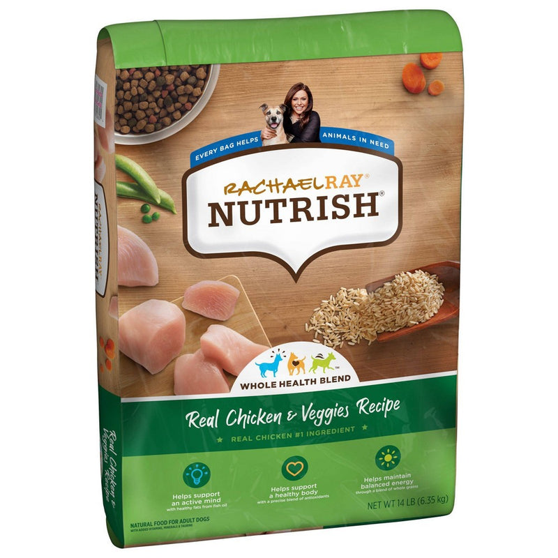 Rachael Ray Nutrish Real Chicken & Vegetable Recipe Super Premium Dry Dog Food - 14lbs