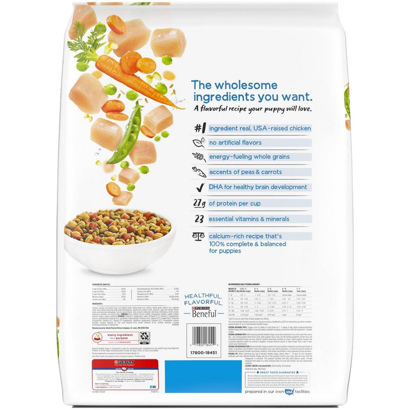 Purina Beneful with Real Chicken Healthy Puppy Dry Dog Food - 14lbs