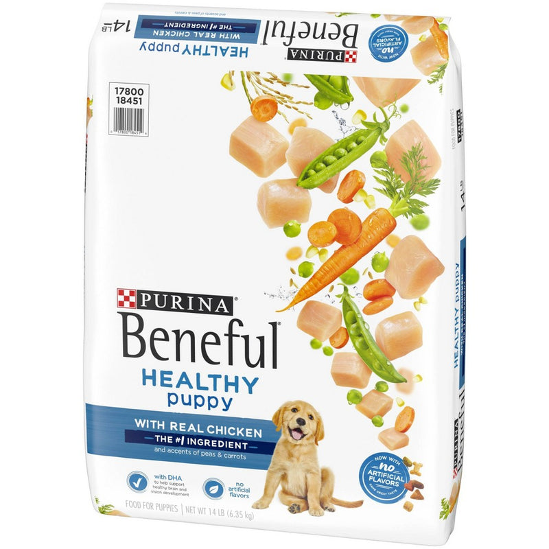 Purina Beneful with Real Chicken Healthy Puppy Dry Dog Food - 14lbs
