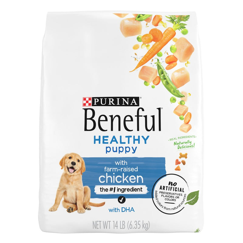 Purina Beneful with Real Chicken Healthy Puppy Dry Dog Food - 14lbs