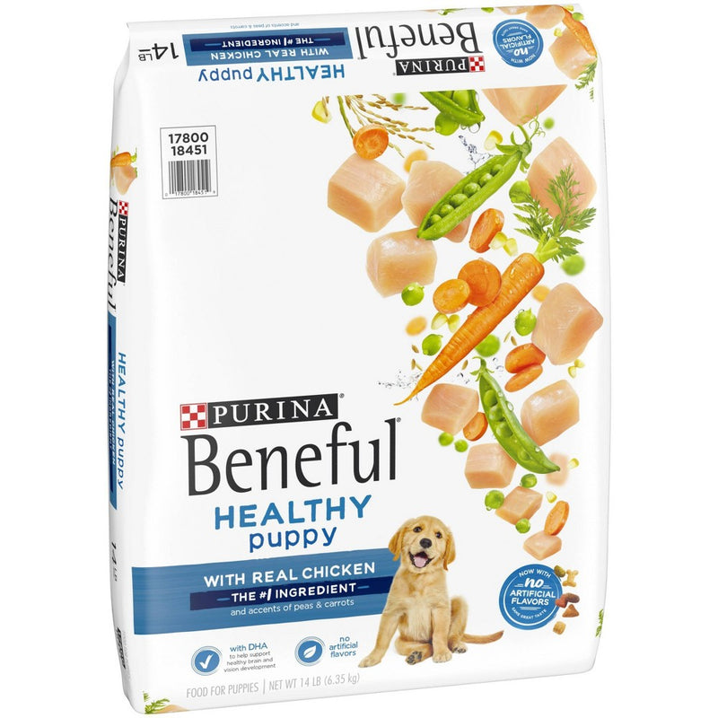 Purina Beneful with Real Chicken Healthy Puppy Dry Dog Food - 14lbs