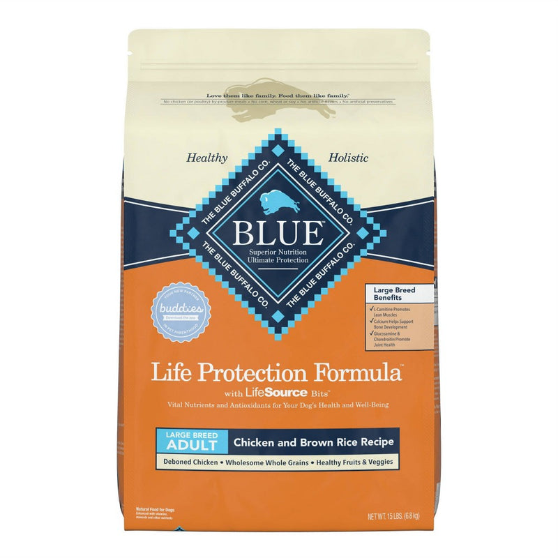 Blue Buffalo Life Protection Formula Natural Adult Large Breed Dry Dog Food with Chicken and Brown Rice - 15lbs (LOCAL PICKUP ONLY)