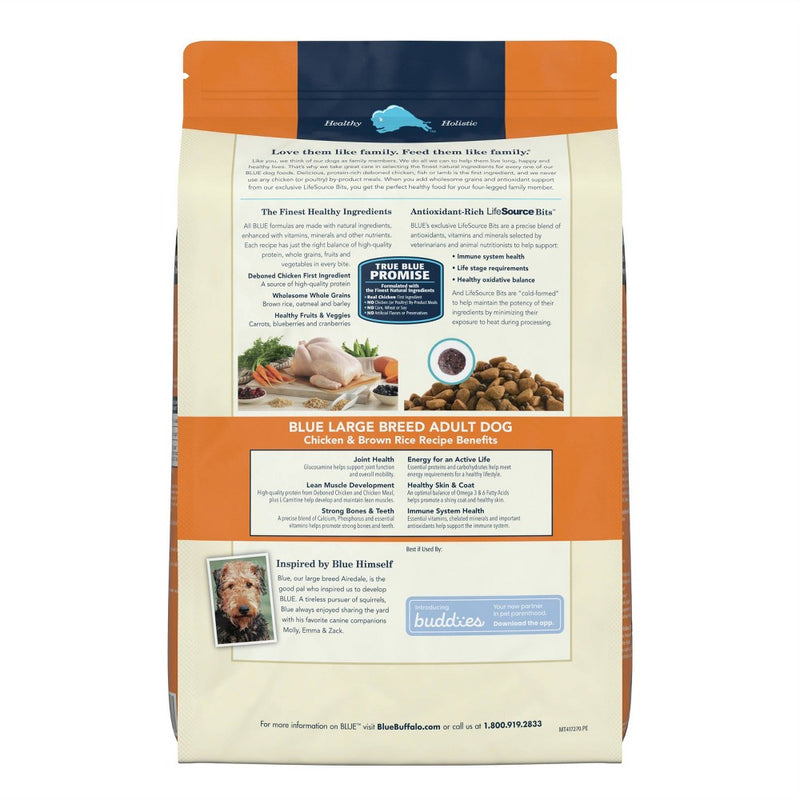 Blue Buffalo Life Protection Formula Natural Adult Large Breed Dry Dog Food with Chicken and Brown Rice - 15lbs (LOCAL PICKUP ONLY)