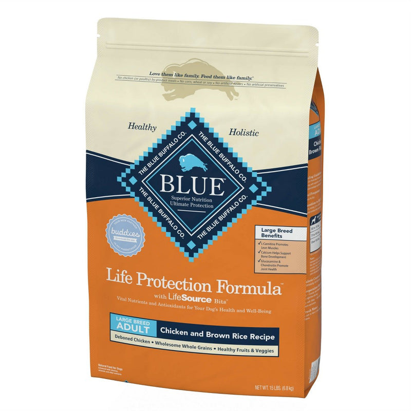 Blue Buffalo Life Protection Formula Natural Adult Large Breed Dry Dog Food with Chicken and Brown Rice - 15lbs (LOCAL PICKUP ONLY)