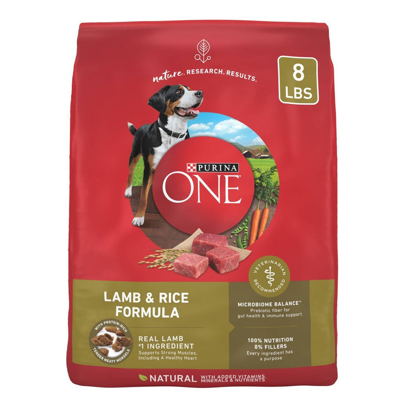 Purina ONE SmartBlend Lamb & Rice Formula Adult Dry Dog Food - 8lbs
