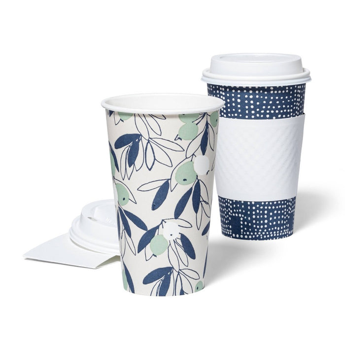 Hot Cup and Lid - Olive Leaf - 16oz/12ct - up & up™