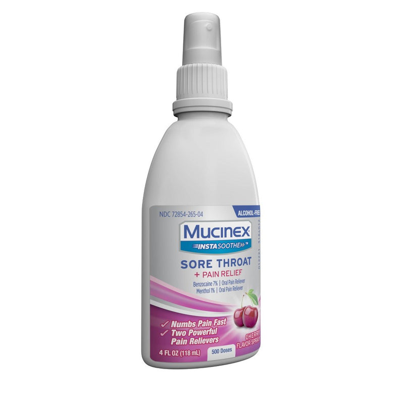 Mucinex Instasoothe Sore Throat & Pain Cherry Spray - 4 fl oz