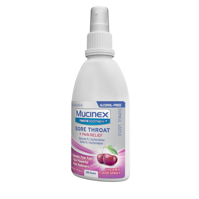 Mucinex Instasoothe Sore Throat & Pain Cherry Spray - 4 fl oz