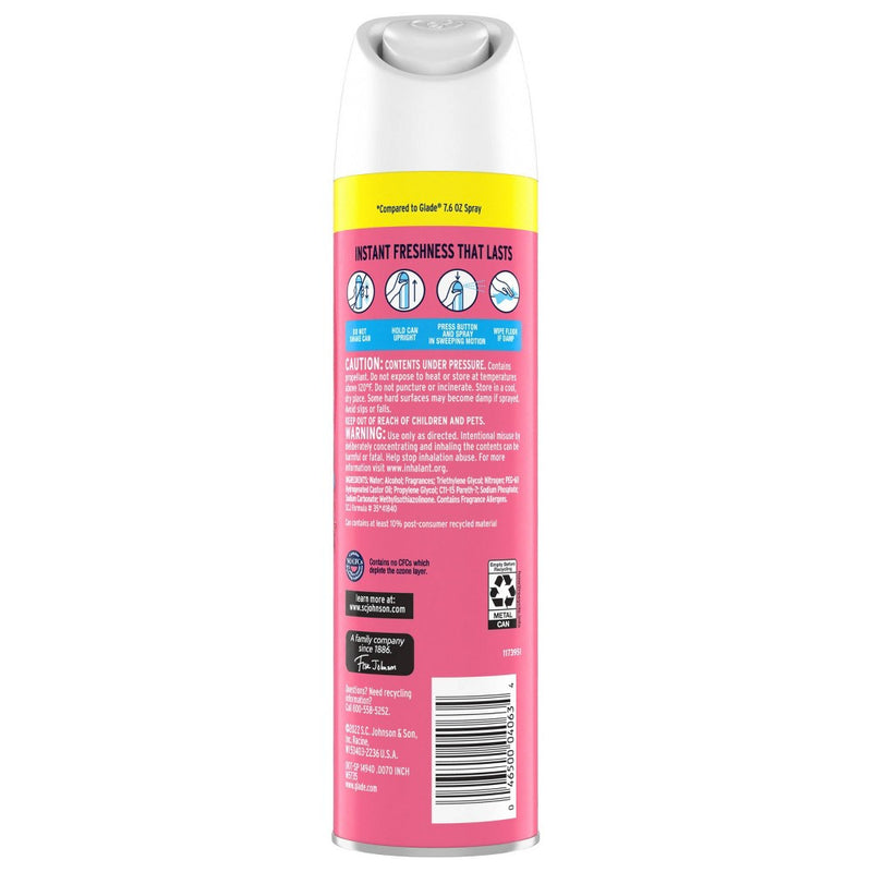 Glade Aerosol Room Spray Air Freshener - Rose & Bloom - 8.3oz