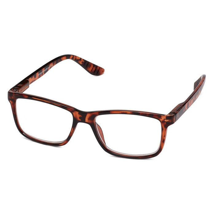 ICU Eyewear Screen Vision Rectangle Reading Glasses - Tortoise +1.25