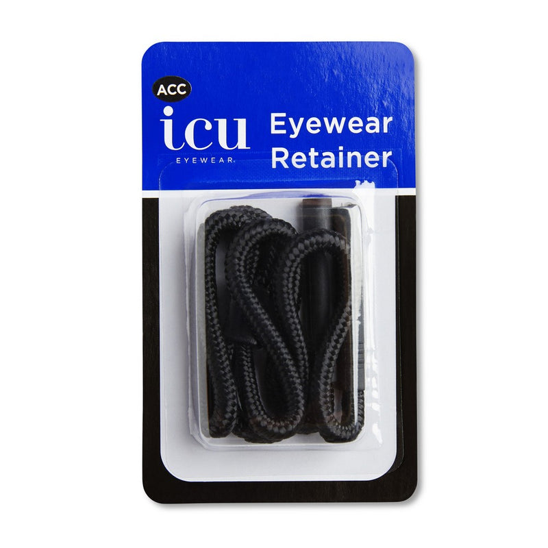 ICU Eyewear Black Active Eyeglass Rope with Rubber Tips - 1ct
